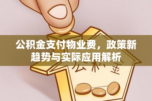 齐河公积金支付物业费，政策新趋势与实际应用解析