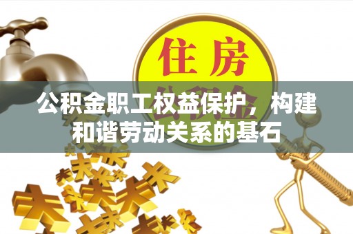 齐河公积金职工权益保护，构建和谐劳动关系的基石