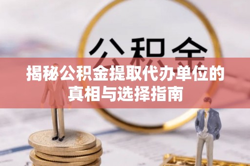 齐河揭秘公积金提取代办单位的真相与选择指南
